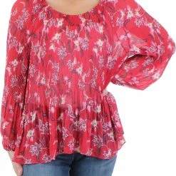 Promo 🧨 Style & Co. 👩 Womens Floral Print Ruffled Peasant Top 💯