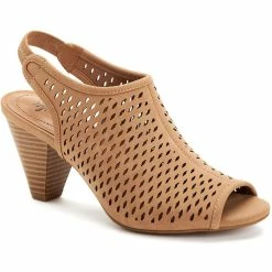 Deals ✔️ Style & Co. Haana 👩 Womens Faux Suede Perforated 👠 Heels 🔥
