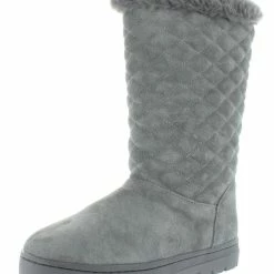 Coupon 🔥 Style & Co. Nickyy 👩 Womens Quilted Suede Winter 🥾 Boots 🧨
