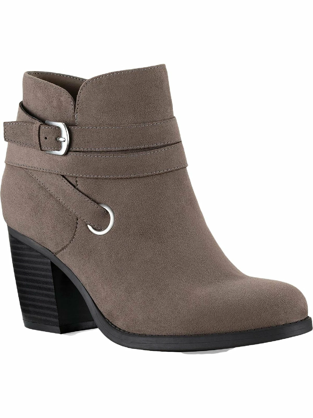 Best Pirce 😀 Style & Co. Zolaa 👩 Womens Faux Suede Block Heel Ankle 🥾 Boots 🎁