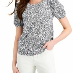 Best reviews of 🌟 Style & Co. 👩 Womens Puff Sleeves Paisley Blouse 💯