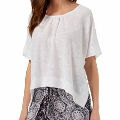 Best Pirce 💯 Style & Co. 👩 Womens Poncho Split Hem T-Shirt ❤️