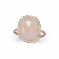 Best reviews of ⌛ Liv Oliver 👩 women 18k Rose Gold Plated Rose Quartz Oval Cz Ring ⌛