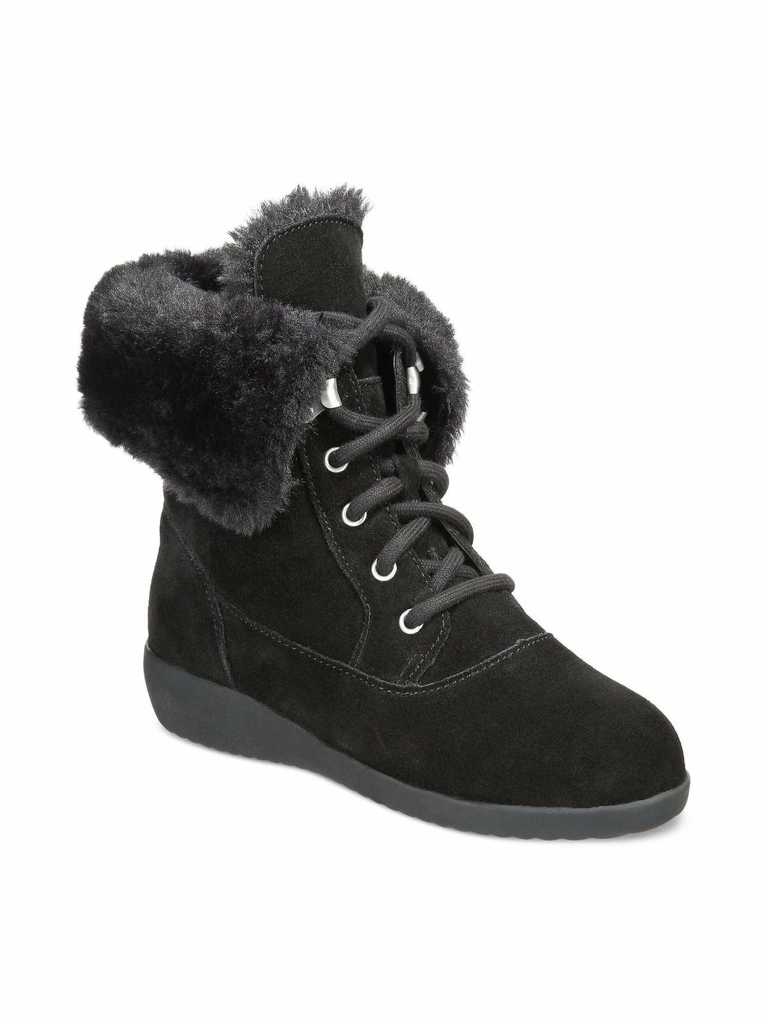 Buy ✔️ Style & Co. Aubreyy 👩 Womens Leather Ankle Winter & Snow 🥾 Boots ✔️