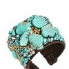 Best Sale 🤩 Liv Oliver 👩 women Turquoise Statement Cuff Bangle 🔔
