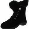 Budget 💯 Style & Co. Angiee 👩 Womens Faux Fur Lace Up Booties 💯