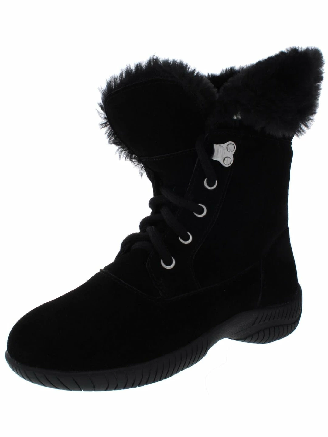 Budget ๐ฏ Style & Co. Angiee ๐ฉ Womens Faux Fur Lace Up Booties ๐ฏ