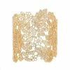 Coupon 🥰 Liv Oliver 👩 women 18k Gold Cuff Textured Bracelet 👍