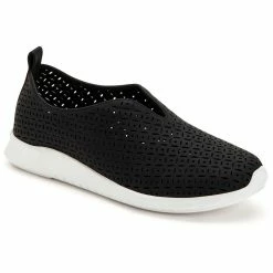 Wholesale 🔔 Style & Co. Milanii 👩 Womens Faux Leather Perforated Slip-On 👟 Sneakers 🌟