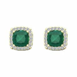 Top 10 ⭐ women Liv Oliver 18K Plated 2.25 ct. tw. Green Quartz CZ Earrings 🥰