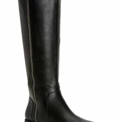 Budget 🎁 Style & Co. Garrigan 👩 Womens Faux Leather Riding Knee-High 🥾 Boots 🎉