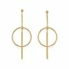 Coupon ⭐ Liv Oliver 👩 women 18k Gold Geometric Earrings 💯