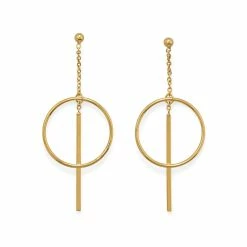 Coupon ⭐ Liv Oliver 👩 women 18k Gold Geometric Earrings 💯