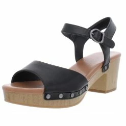 Best reviews of ๐ฏ Style & Co. Andreas ๐ฉ Womens Faux Leather Platform Heel ๐ฉด Sandals ๐