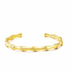 Deals 😍 Liv Oliver 👩 women 18k Gold Embellished Bangle 🤩