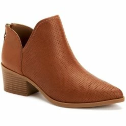 Brand new ๐ Style & Co. Vincie ๐ฉ Womens Faux Leather Perforated Ankle ๐ฅพ Boots โค๏ธ