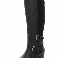 Best deal 🔔 Style & Co. Jomaris 👩 Womens Mixed Media Block Heel Boot 🎁