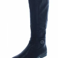 Deals 😀 Style & Co. Keppur 👩 Womens Faux Leather Knee-High Riding 🥾 Boots 🎁