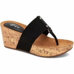 Top 10 ๐ Style & Co. Piperr ๐ฉ Womens Faux Leather Thong Wedge ๐ฉด Sandals ๐