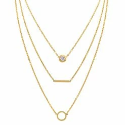Promo 🥰 Liv Oliver 👩 women 18k Gold Multi Layer Necklace 😉