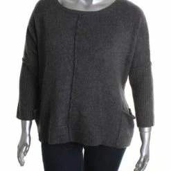 Hot Sale ❤️ Style & Co. Boxy Moss 👩 Womens Ribbed Pullover Sweater 😉