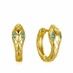 Flash Sale 😍 Liv Oliver 👩 women 18k Gold Textured Motif Earrings 🛒