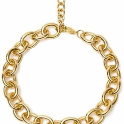 Cheap 🎉 women Liv Oliver 18K Plated Chunky Link Necklace 😍