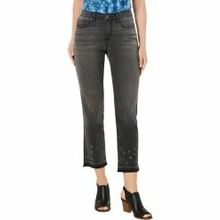 Cheapest ⌛ Style & Co. 👩 Womens Denim Frayed Hem Cropped 👖 Jeans ✨