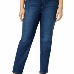 Deals 😀 Style & Co. Plus 👩 Womens Denim Tummy Control Straight Leg 👖 Jeans ⌛