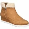 Deals 😍 Style & Co. Danniee 👩 Womens Faux Leather Ankle 🥾 Boots Wedge 🥾 Boots 👏