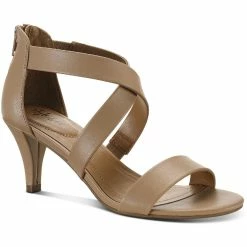 Budget 😀 Style & Co. Paysonn 👩 Womens Leather Zipper Heel 🩴 Sandals 👍