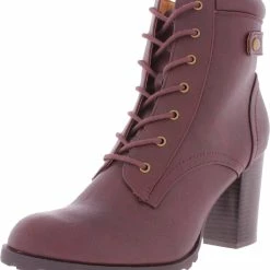 Cheapest 🌟 Style & Co. Cassyn 👩 Womens Lace Up Block Heel Combat 🥾 Boots 🥰