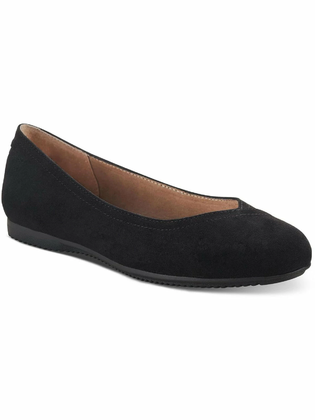 Best Sale ๐งจ Style & Co. Lydiaa ๐ฉ Womens Faux Suede Almond Toe Ballet Flats โ๏ธ